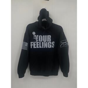 Grunt Style Black Hoodie Sweatshirt F Your Feelings Size Medium
